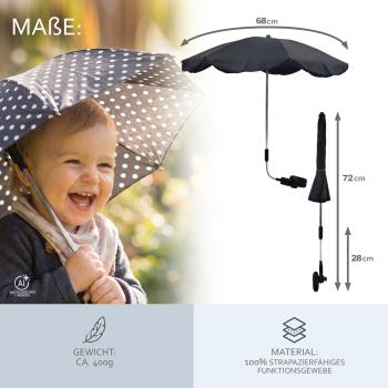 BAMBINIWELT universaler Sonnenschirm für Kinderwagen/Buggy DESIGN (rund)